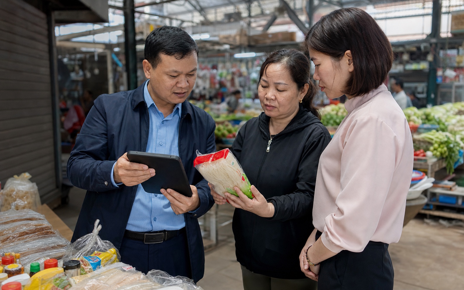 Cán bộ địa phương Hà Nội cập nhật dữ liệu quản lý
